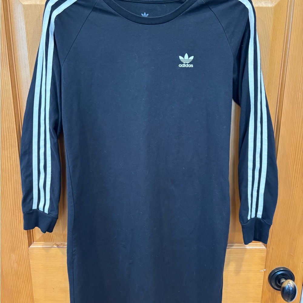 Adidas Black Raglan Long Sleeve Athletic Dress